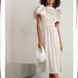 Rotate puff sleeve dress with back ties